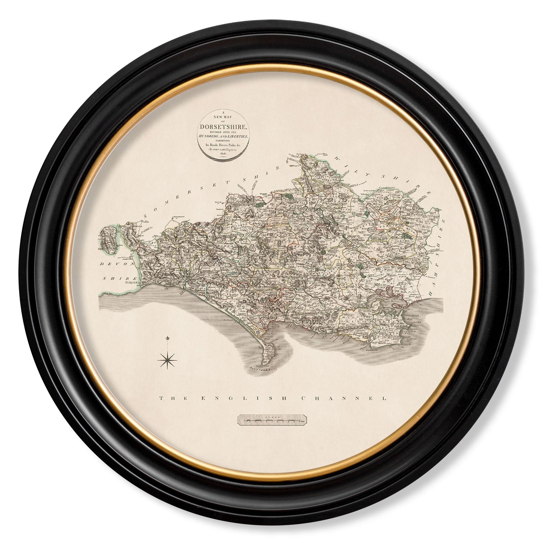 c.1806 County Maps of England - Round