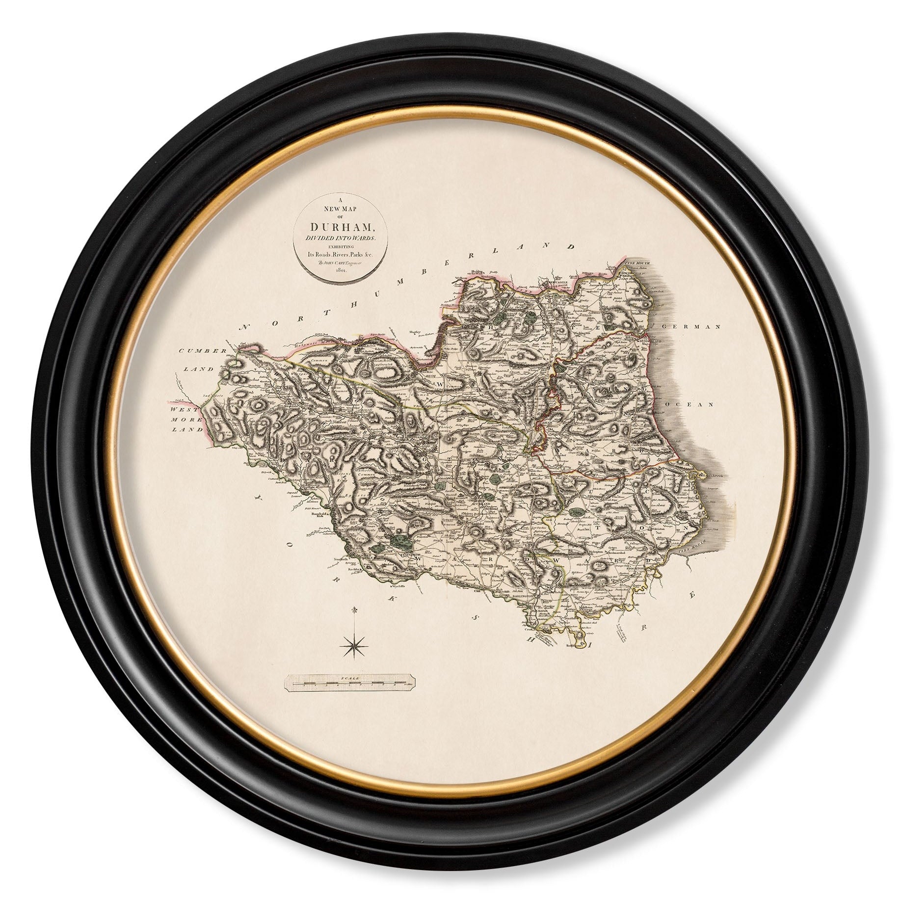 c.1806 County Maps of England - Round