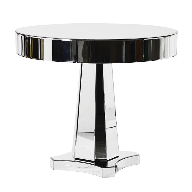 Easom Round Mirrored Dining Table - Excess Stock