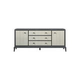 Eccotrading Astoria Cabinet – Graphite Grey and Faux Shagreen