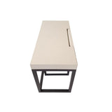 Eccotrading Compact Desk and Chair - Woven Pumice Leather