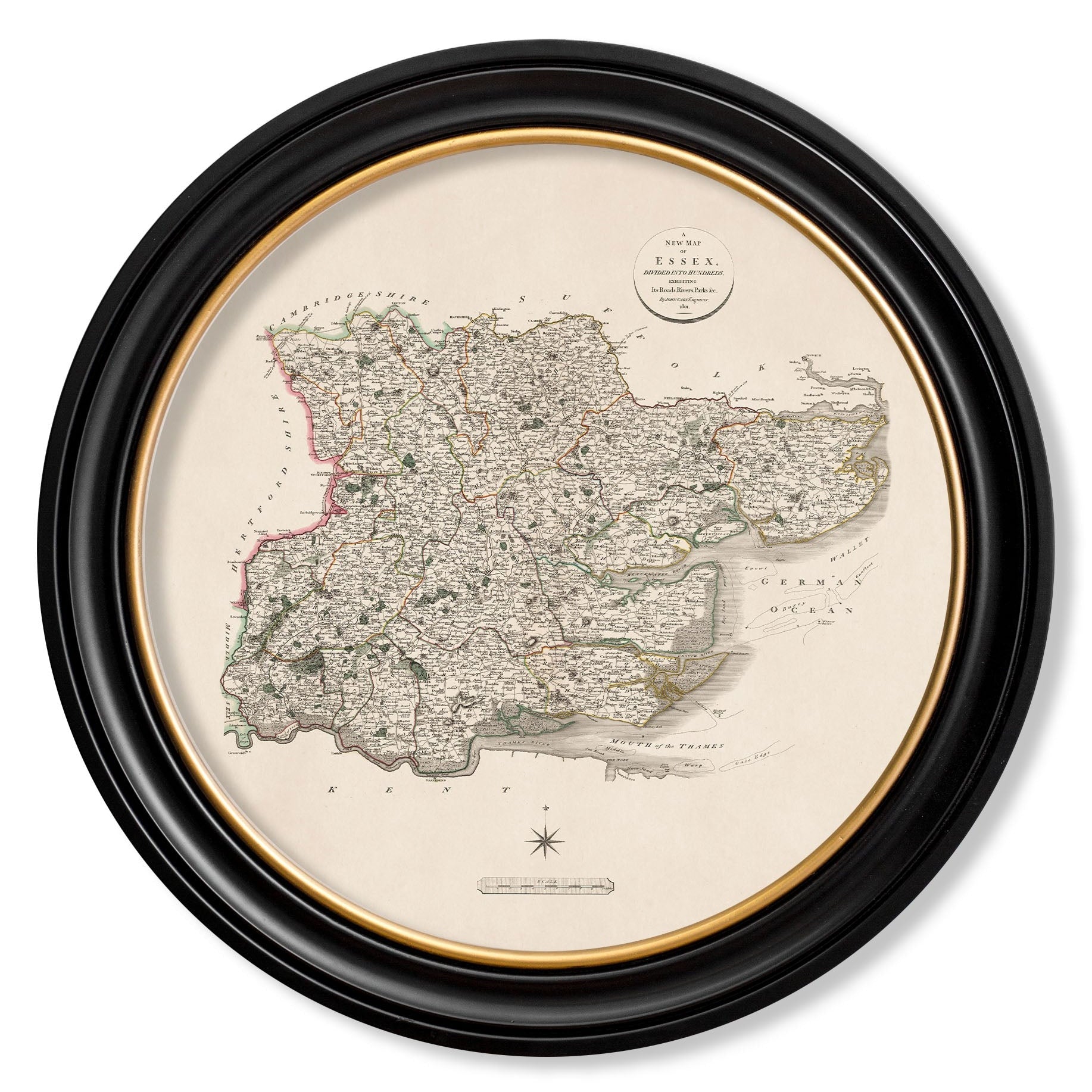 c.1806 County Maps of England - Round