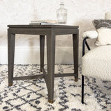 Fernsby Squares Side Table with Oak and Brass