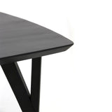 Light & Living Quenza Dining Table in Matt Black Acacia Wood – 220cm