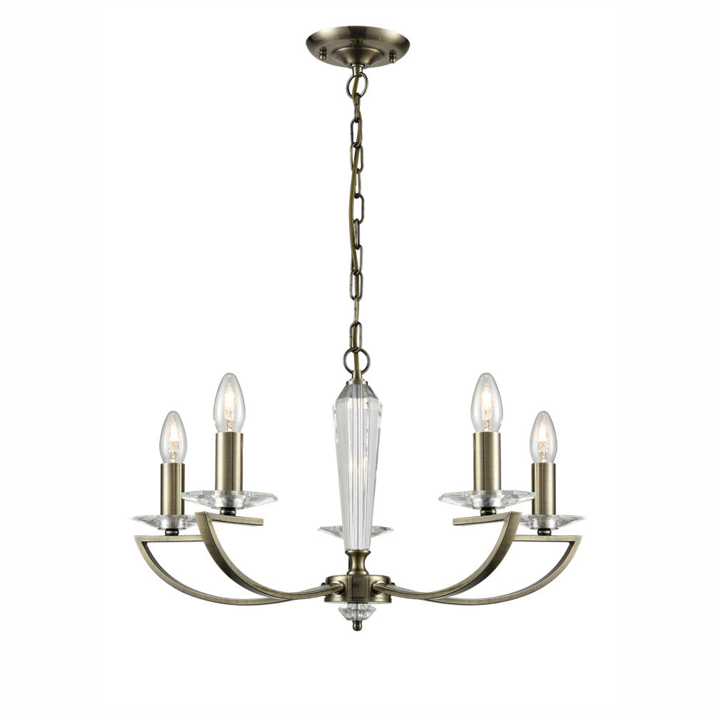Franklite Artemis Bronze Pendant Light – 5 Lights