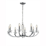Franklite Artemis Chrome Pendant Light – 8 Lights