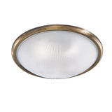 Franklite Brackley Flush Ceiling Light – 40cm – Bronze
