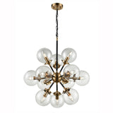Franklite Reaction Chandelier – 12 Lights – Antique Gold