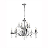 Franklite Willow Chandelier – 12 Lights – Chrome