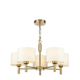 Franklite Barolo Light Fitting – 5 Lights – Aged Brass