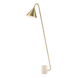 Franklite Paisley Floor Lamp – Satin Brass