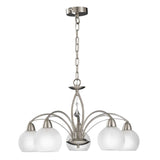 Franklite Thea Pendant – 5 Lights – Satin Nickel