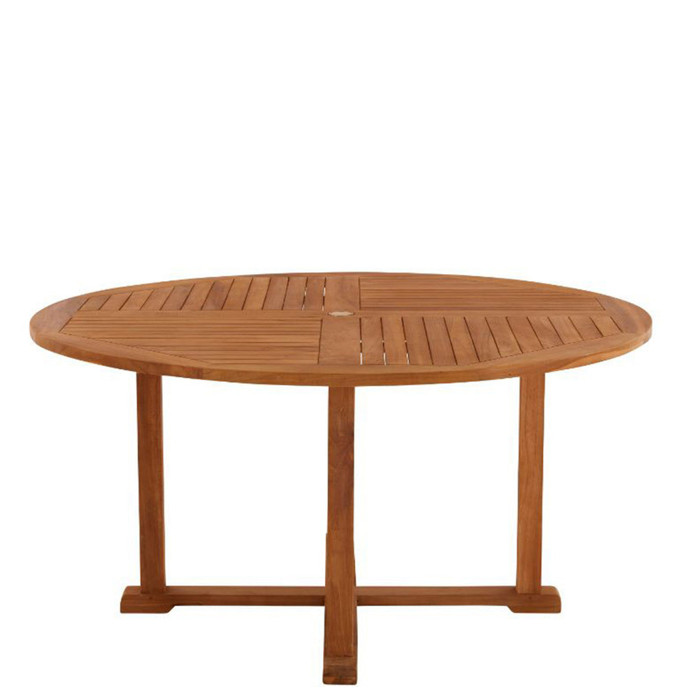 Garden Trading Broadway Teak Round Dining Table Small Shropshire Design