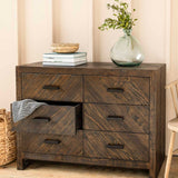 Garden Trading Fawley Chevron Chest of Drawers – Antique Brown