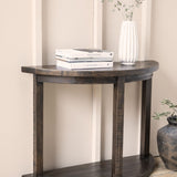 Garden Trading Oxhill Curved Console Table – Antique Brown