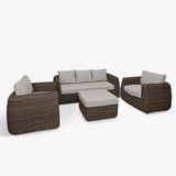 Garden Trading Skala 3-Seat Sofa Set – Dark Rattan