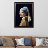 Girl with a Pearl Earring by Johannes Vermeer – Oxford Framed Print