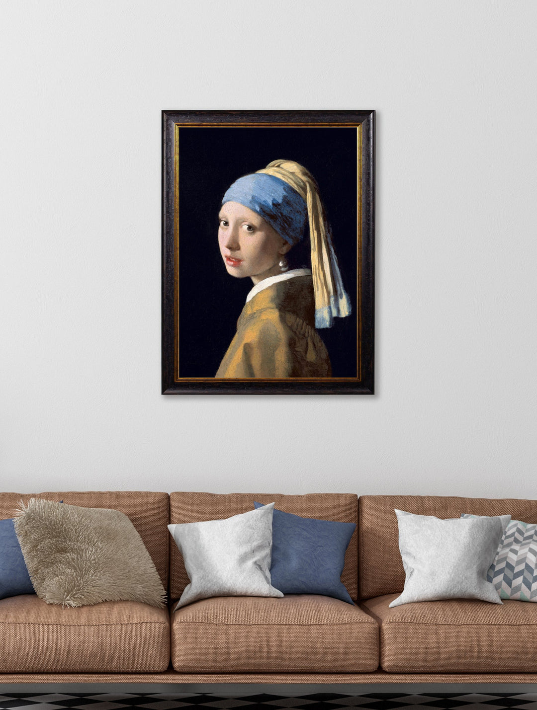 Girl with a Pearl Earring by Johannes Vermeer – Oxford Framed Print