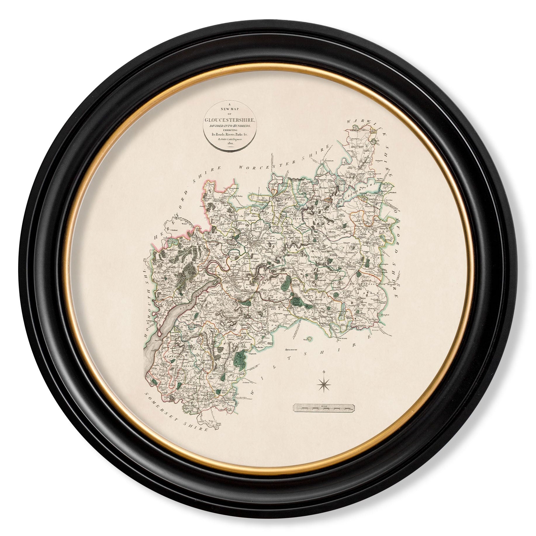c.1806 County Maps of England - Round
