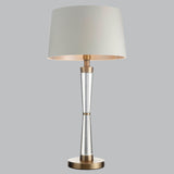 Livingsley Hale Table Lamp – Antique Brass and Crystal