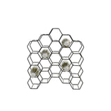 Light & Living Salbris Wine Rack in Matt Black – Large