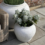 Hill Interiors Ordo Planters – Set of 2 – Lyme White