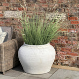 Hill Interiors Ordo Planters – Set of 2 – Lyme White