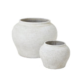 Hill Interiors Ordo Planters – Set of 2 – Lyme White