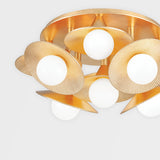 Hudson Valley Lighting Emerald Ceiling Light – Vintage Gold Leaf