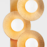 Hudson Valley Lighting Emerald Wall Sconce in Vintage Gold Leaf – 5 Lights