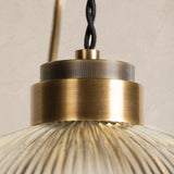 Hudson Valley Lighting Glint Semi Flush Ceiling Light – Patina Brass – Large