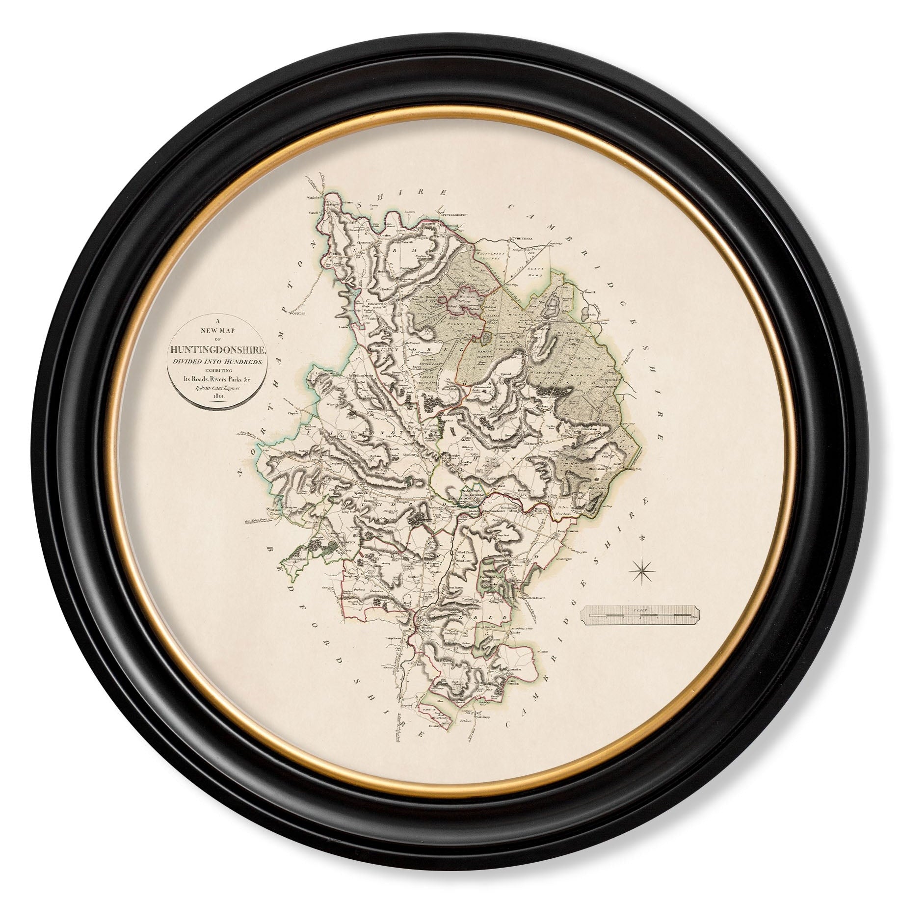 c.1806 County Maps of England - Round