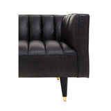 Huxley Leather 3 Seater Sofa – Ebony Leather