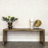 Ida Long Console Table in Distressed Iron