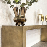 Ida Long Console Table in Distressed Iron