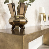 Ida Long Console Table in Distressed Iron