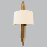 Livingsley Ivory Wall Lamp – Antique Brass
