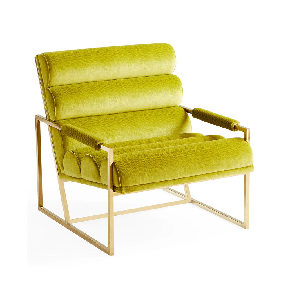 Jonathan Adler Channeled Goldfinger Lounge Chair – Duquette Pear