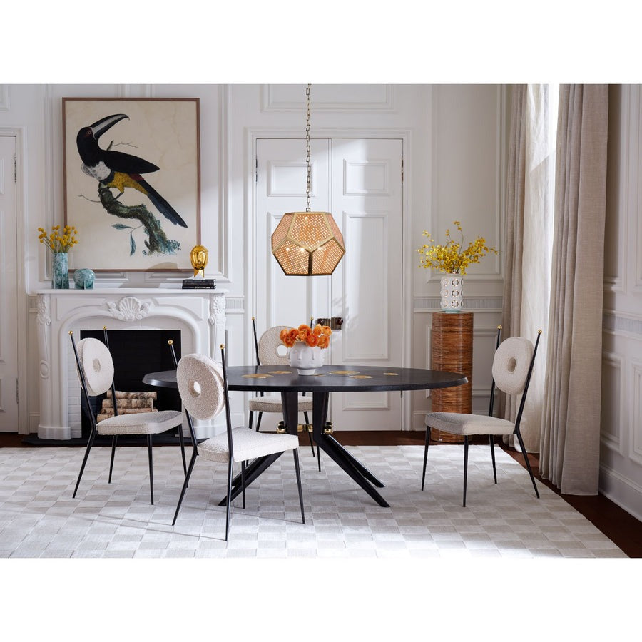 Jonathan Adler Trocadero Dining Table – Ebonised Oak
