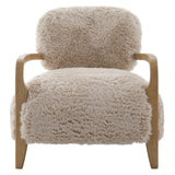 Keiichi Baaab Accent Chair – Faux Sheepskin