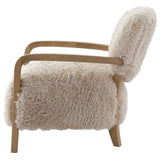 Keiichi Baaab Accent Chair – Faux Sheepskin