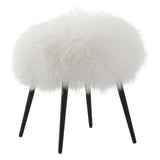 Keiichi Baaarb Ottoman – White Sheepskin
