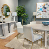 Keiichi Sloane Dining Chair – Aged Brass