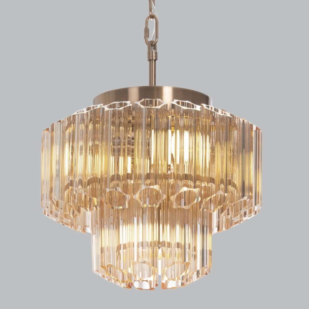 Livingsley Keira Chandelier – Antique Brass