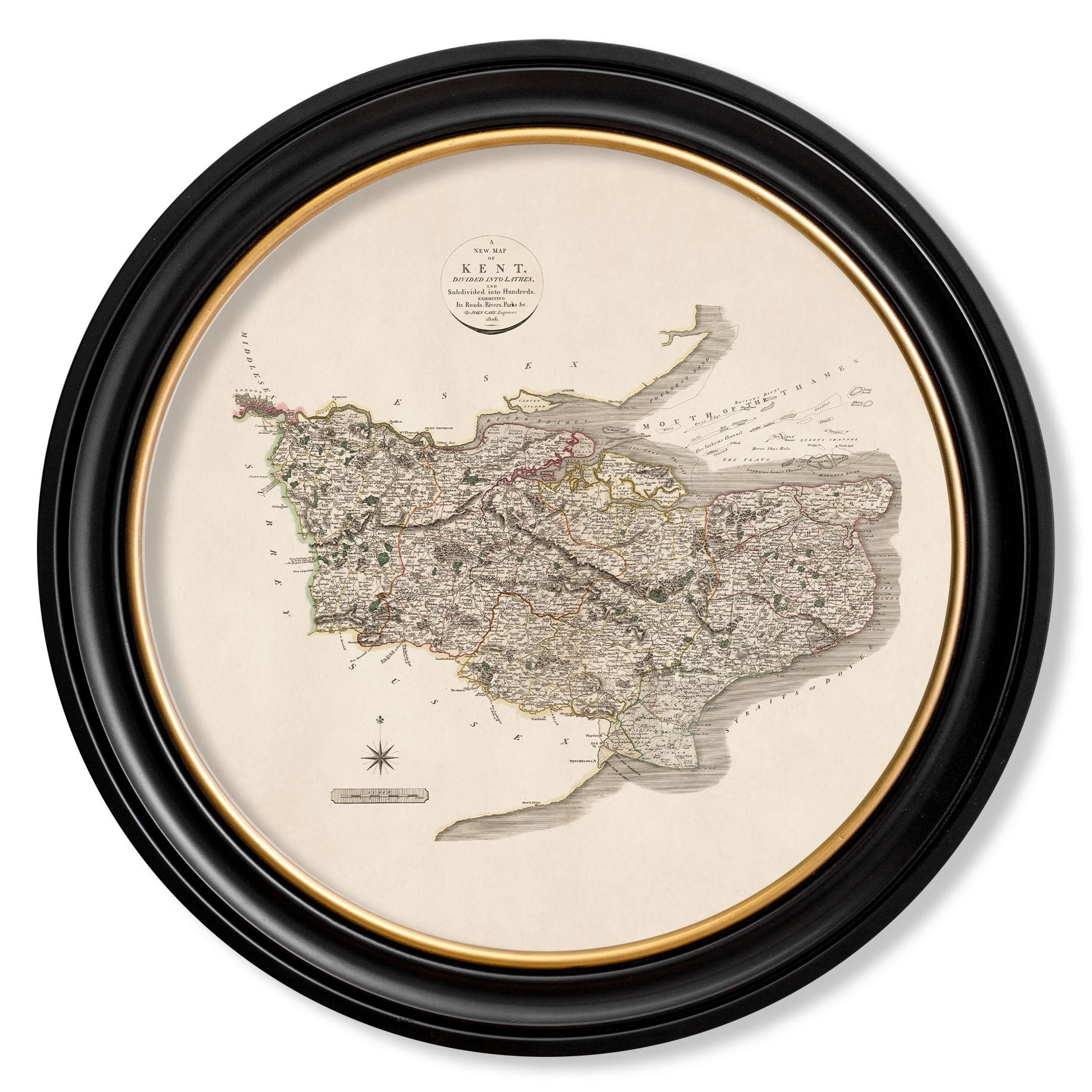 c.1806 County Maps of England - Round