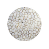 Light & Living Axat Coffee Table with White Agate and Antique Bronze