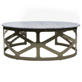 Libra Interiors Metropolitan Coffee Table – Metallic Black Nickel