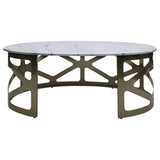 Libra Interiors Metropolitan Coffee Table – Metallic Black Nickel
