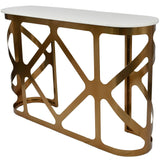 Libra Interiors Metropolitan Console Table – Satin Bronze