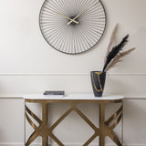 Libra Interiors Metropolitan Console Table – Satin Bronze